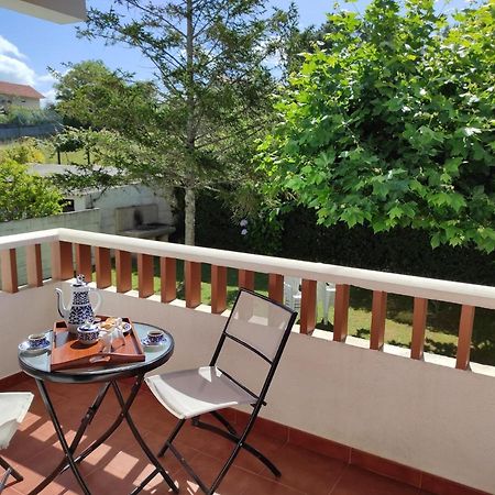 Precioso Piso En Playa America Con Jardin Privado. Nigran Bagian luar foto